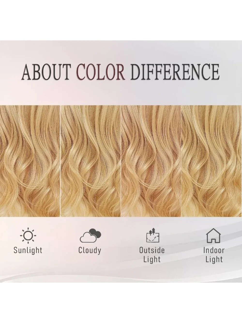 26-Inch Long Blonde Wavy Wig for Women - Middle Part Synthetic Hairpiece